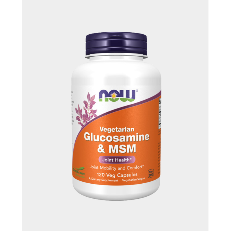 Now Foods Glucosamine & MSM vegan glükosamiin ja MSM, liigesed